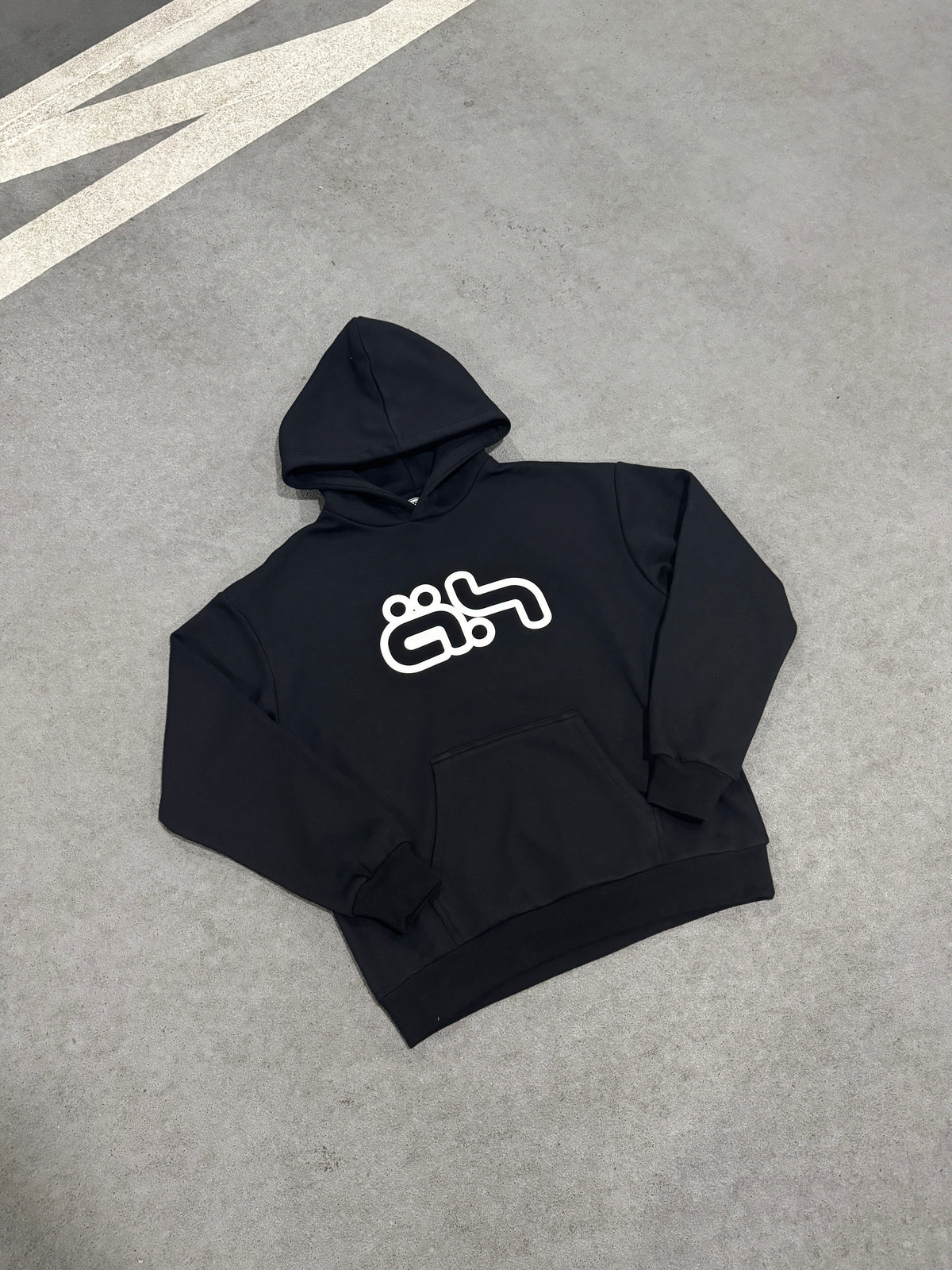 "AH" LOGO  HOODIE [BLACK]