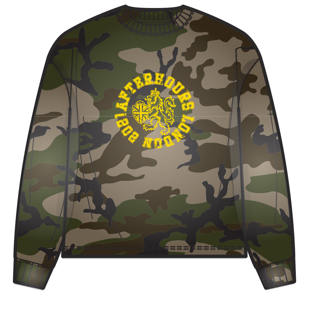 Washed Camo Thermal longsleeve